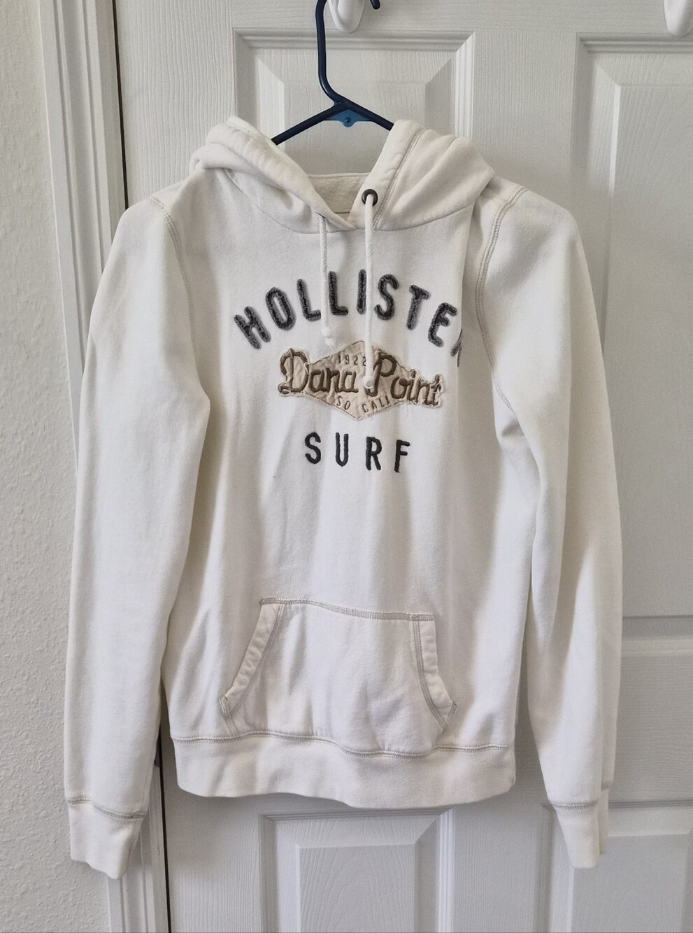 Vintage Hollister White Surf Hoodie Sweatshirt